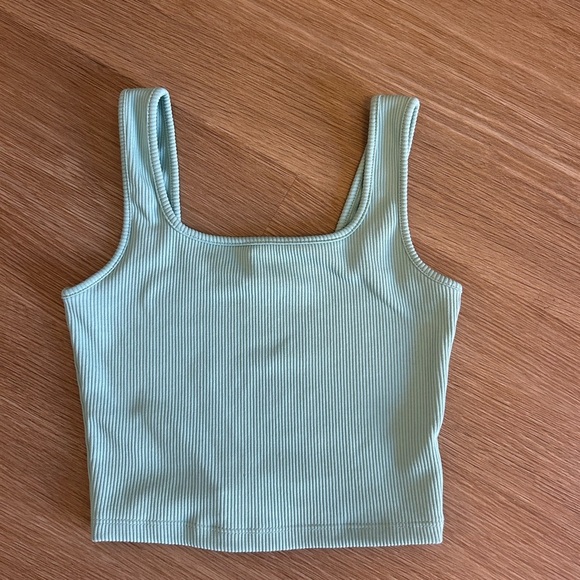wild fable Tops - Wild Fable Light Blue Ribbed Tank Top